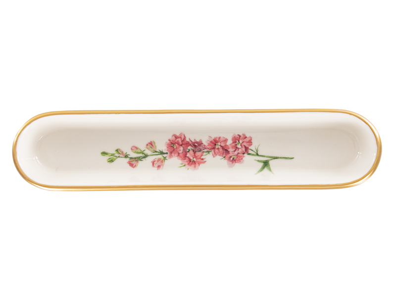Блюдо для оливок Alba ceramics Flower, 24,5х5,5 см, біле (769-040) - фото 2
