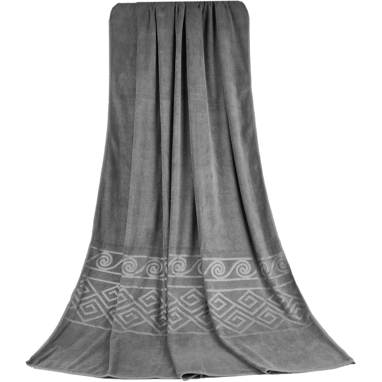 Полотенце для сауны Koloco, микрофибра,150х90 см, темно-серое (60063) - фото 1