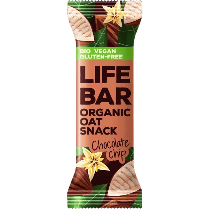 Батончик Lifefood Lifebar вівсяний Шоколад органічний 40 г - фото 1