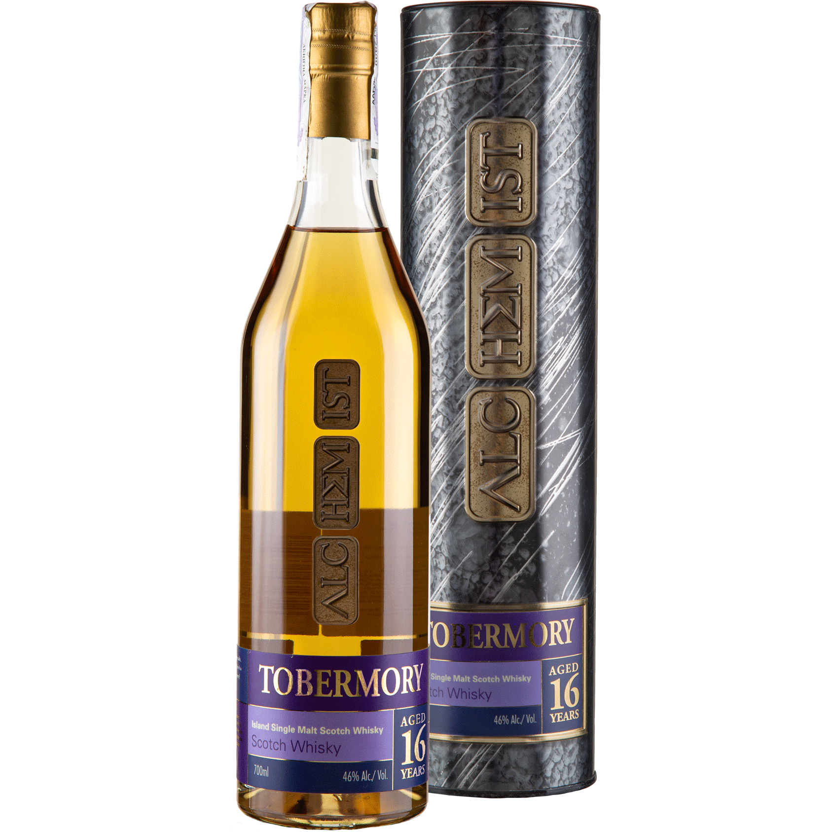 Виски Alchemist Tobermory 16 yo Single Malt Scotch Whisky, в тубусе, 46%, 0,7 л - фото 1