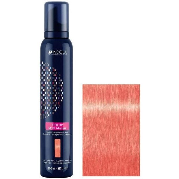 Мус для фарбування волосся Indola Color Style м'який абрикос 200 мл - фото 2
