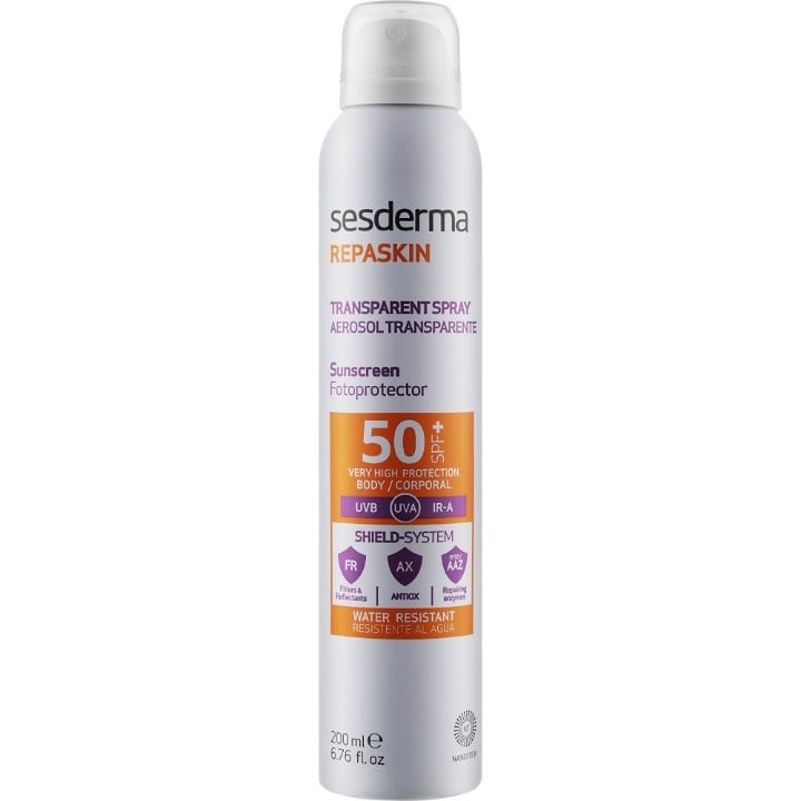 Солнцезащитный спрей для тела Sesderma Repaskin Aerosol Spray SPF50, 200 мл - фото 1