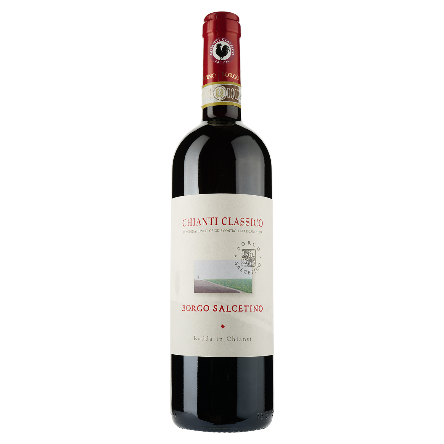 Вино Borgo Salcetino Chianti Classico DOCG, червоне, сухе, 0,75 л - фото 1