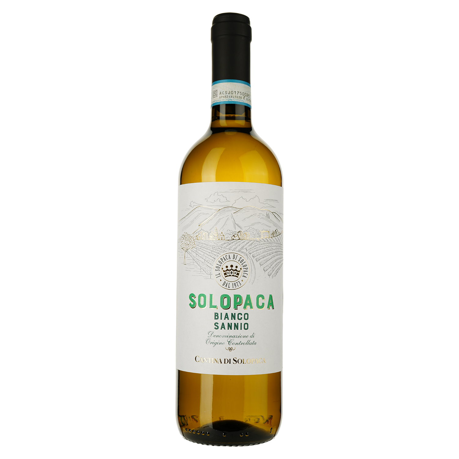 Вино Solopaca Bianco Sannio D.O.P. белое сухое 0.75 л - фото 1