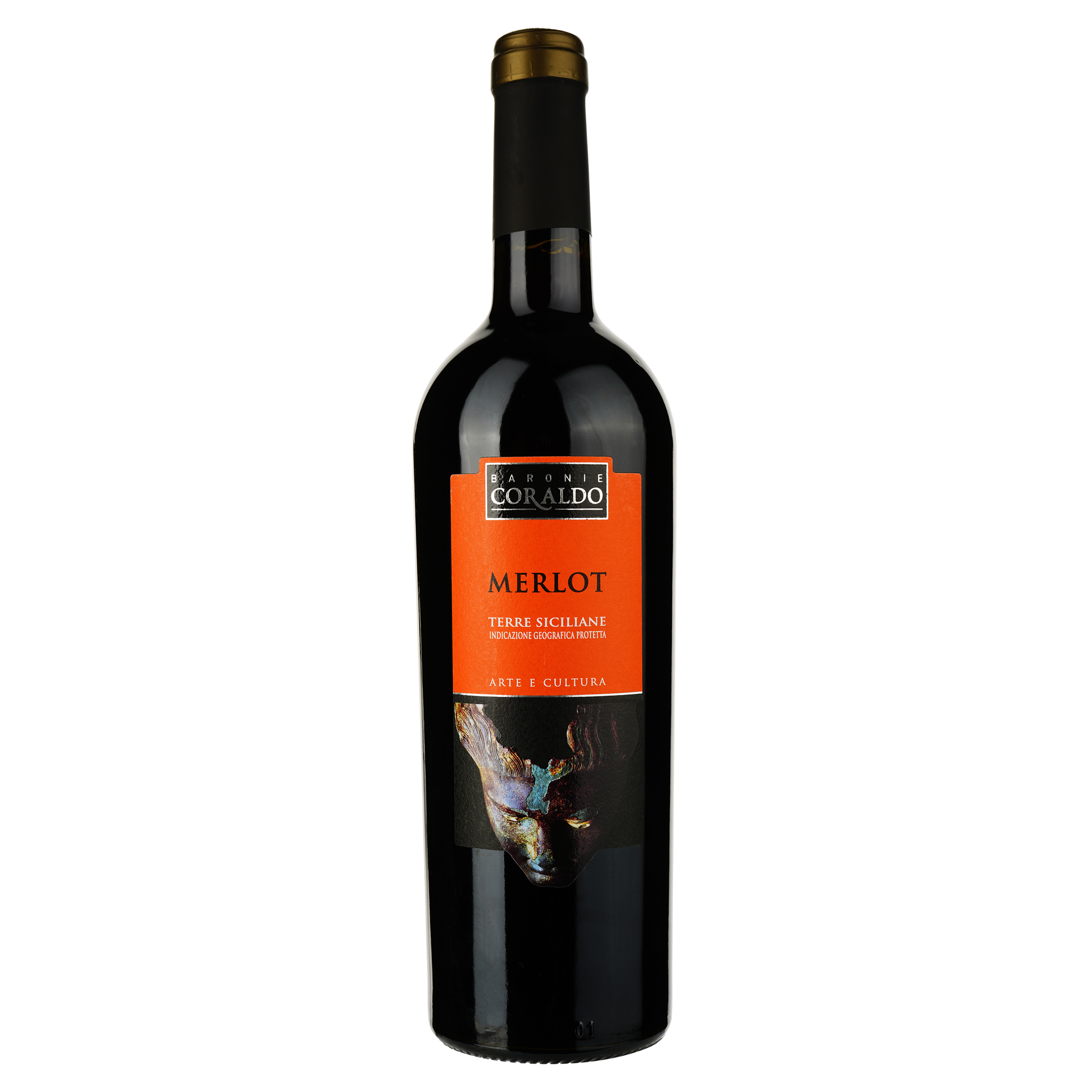 Вино Baglio Gibellina Merlot IGT Terre Siciliane, красное, сухое, 13%, 0,75 л - фото 1
