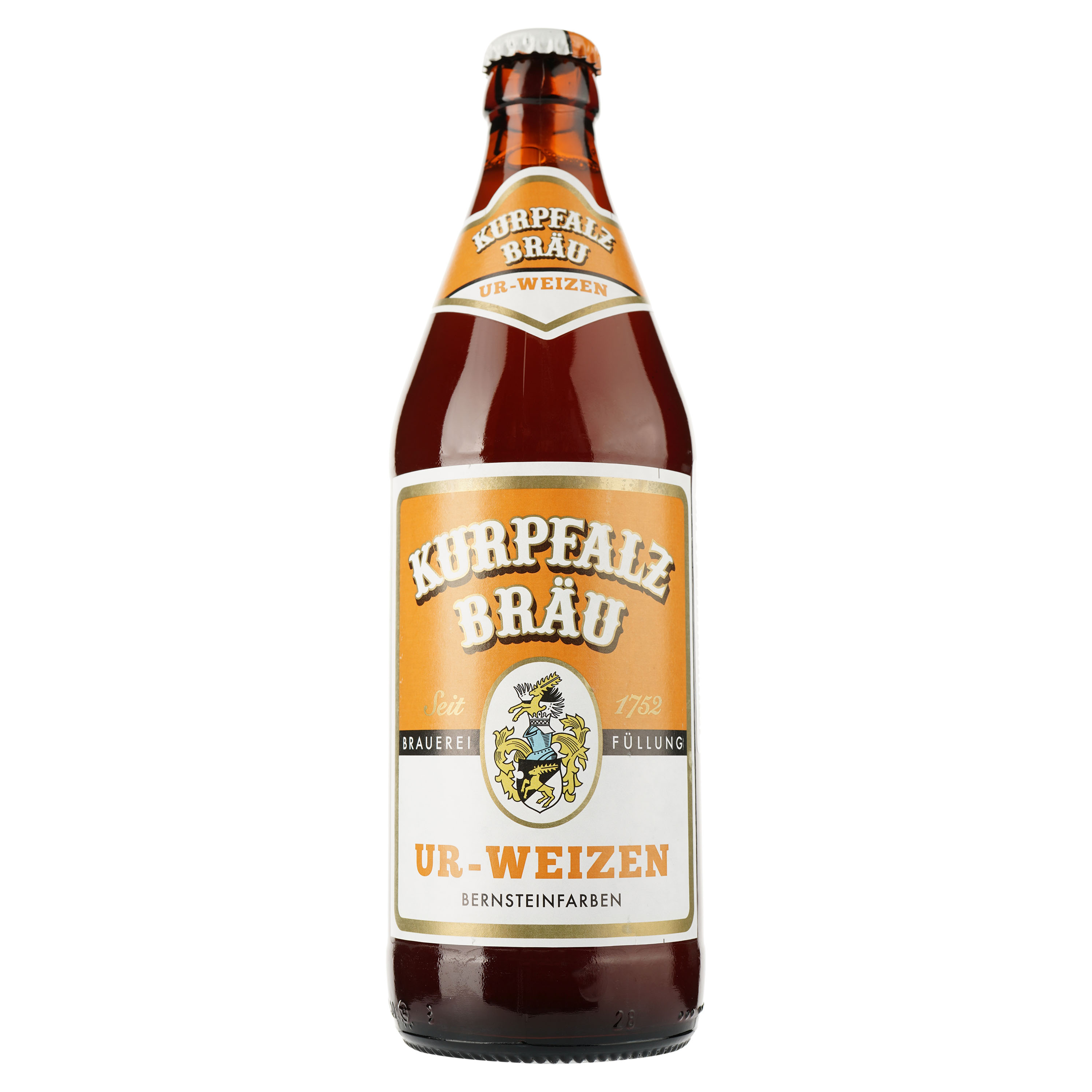 Пиво Kurpfalz Brau Ur-Weizen, светлое, нефильтрованное, 5%, 0,5 л (803976) - фото 1