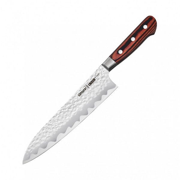 Кухонный шеф-нож Samura с больстером 210 мм Коричневый 000279637 - фото 1