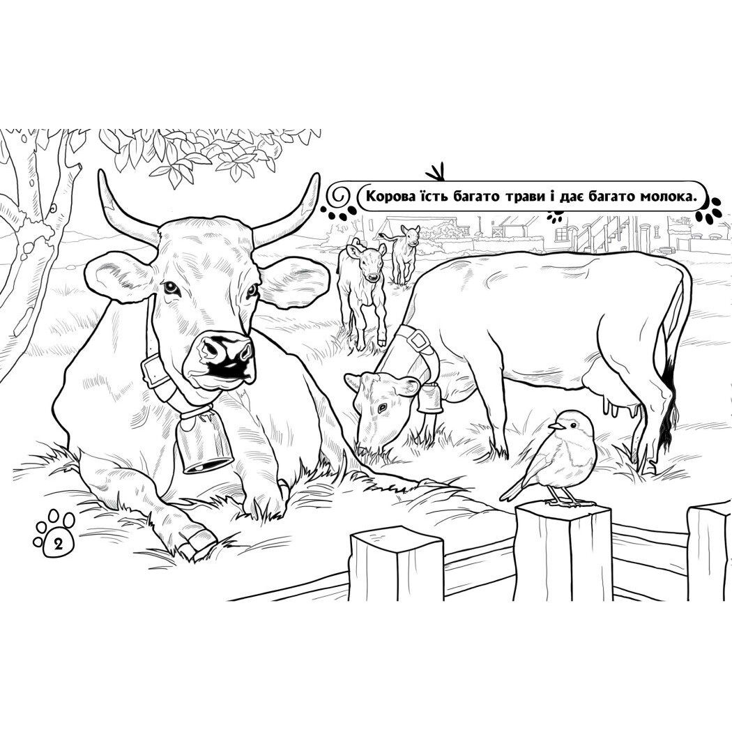 Розмальовка Видавництво Ранок Тварини на фермі (А583011У) - фото 2