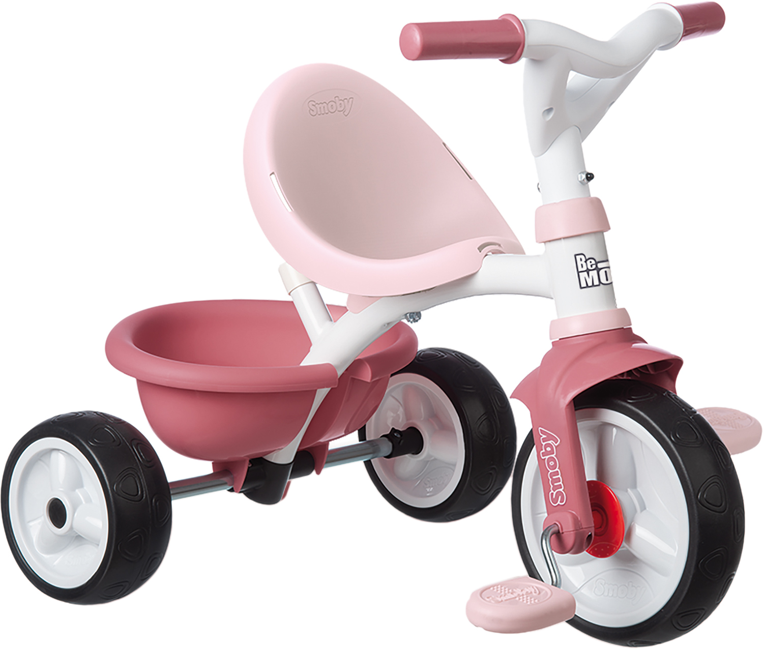 Триколісний велосипед 2 в 1 Smoby Toys Бі Муві, рожевий (740332) - фото 2