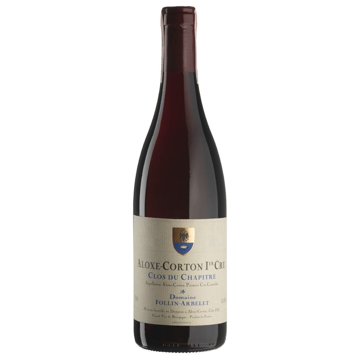Вино Domaine Follin Aloxe-Corton 1er Cru Clos du Chapitre 2020, червоне, сухе, 0,75 л (R3335) - фото 1