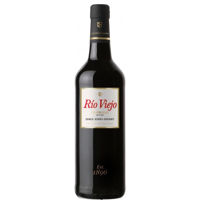 Вино La Ina херес Rio Viejo Oloroso Sherry, белое, сухое, 20%, 0,75 л - фото 1