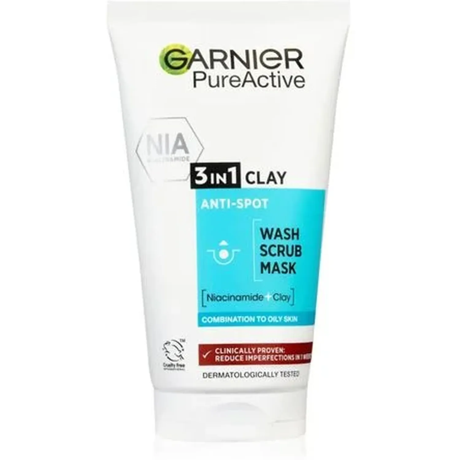 Гель для умывания, скраб, маска для лица Garnier Skin Naturals Чистая кожа 3в1, 150 мл (C1841807) - фото 1