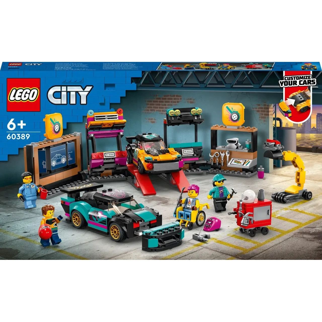 Конструктор LEGO City Тюнинг мастерская, 507 деталей (60389) - фото 1