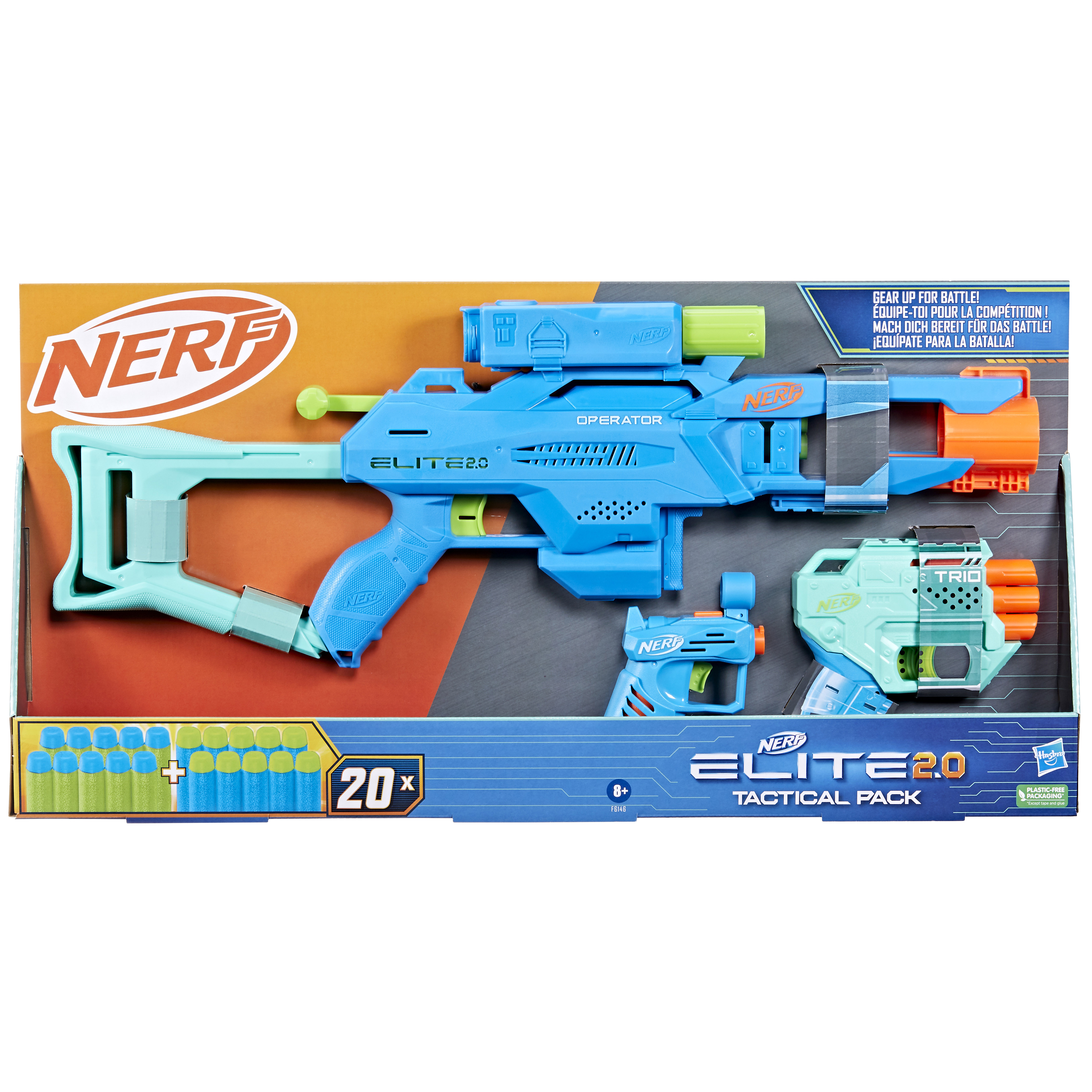 Набір із 3 бластерів Hasbro Nerf Elite 2.0 (F6146) - фото 1