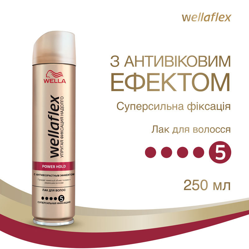 Лак для волосся Wellaflex з антивіковим ефектом Суперсильної фіксації, 250 мл - фото 2