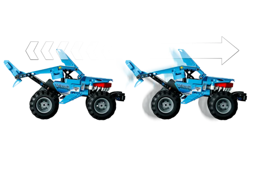 Конструктор LEGO Technic 2в1 Monster Jam и Megalodon, 260 деталей (42134) - фото 8