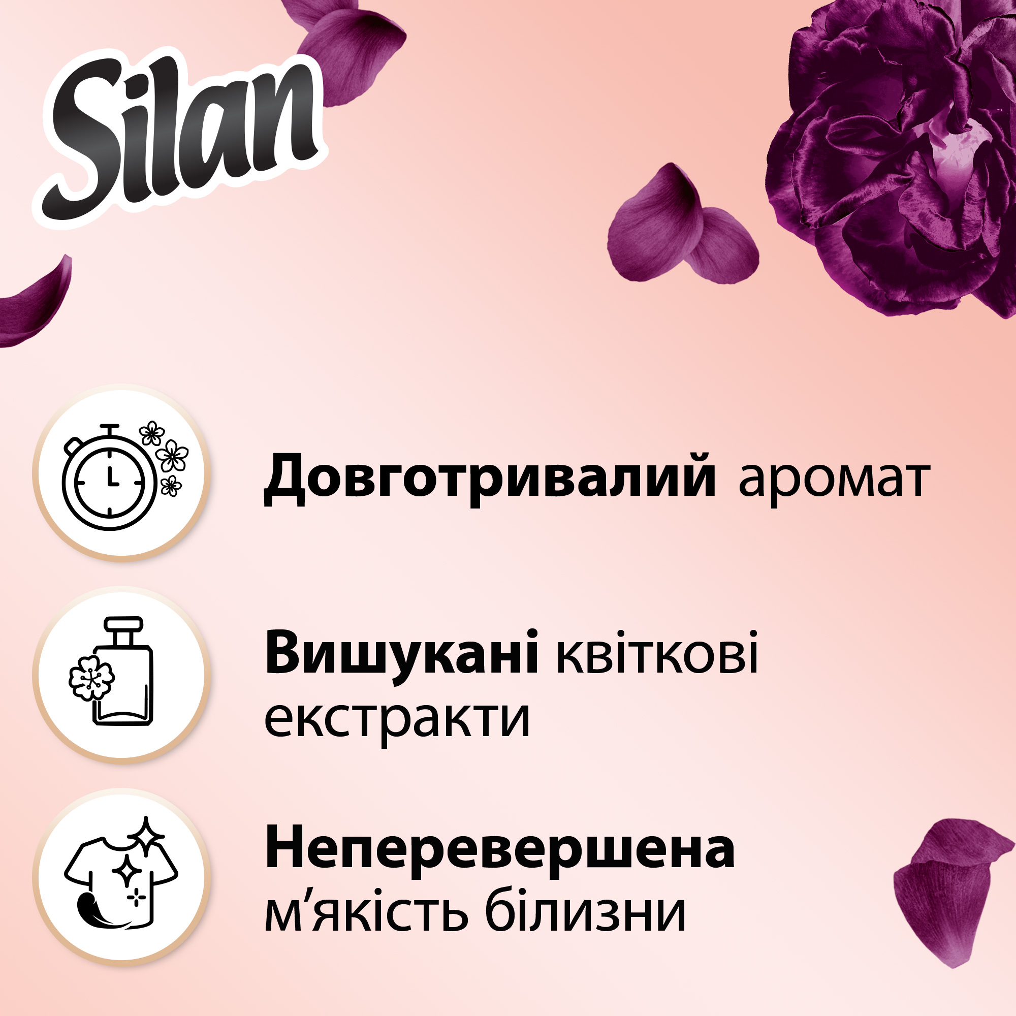 Набір кондиціонерів для білизни Silan Supreme Elegance 1012 мл + Glamour 1012 мл - фото 3