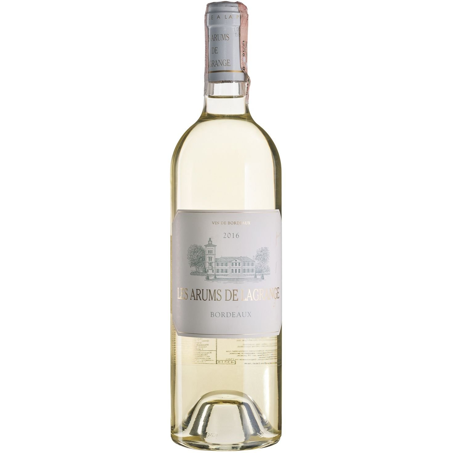 Вино Les Arums de Lagrange Blanc Bordeaux Blanс AOC 2016 белое сухое 0.75 л - фото 1