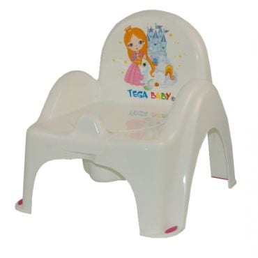 Горшок-стульчик Теga Принцесса, с музыкой, белый (PO-054-103) - фото 1