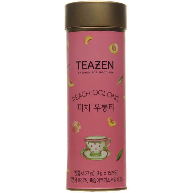 Чай зелений Teazen улун зі смаком персика, 27 г (15 шт. по 1,8 г) (740504) - фото 1