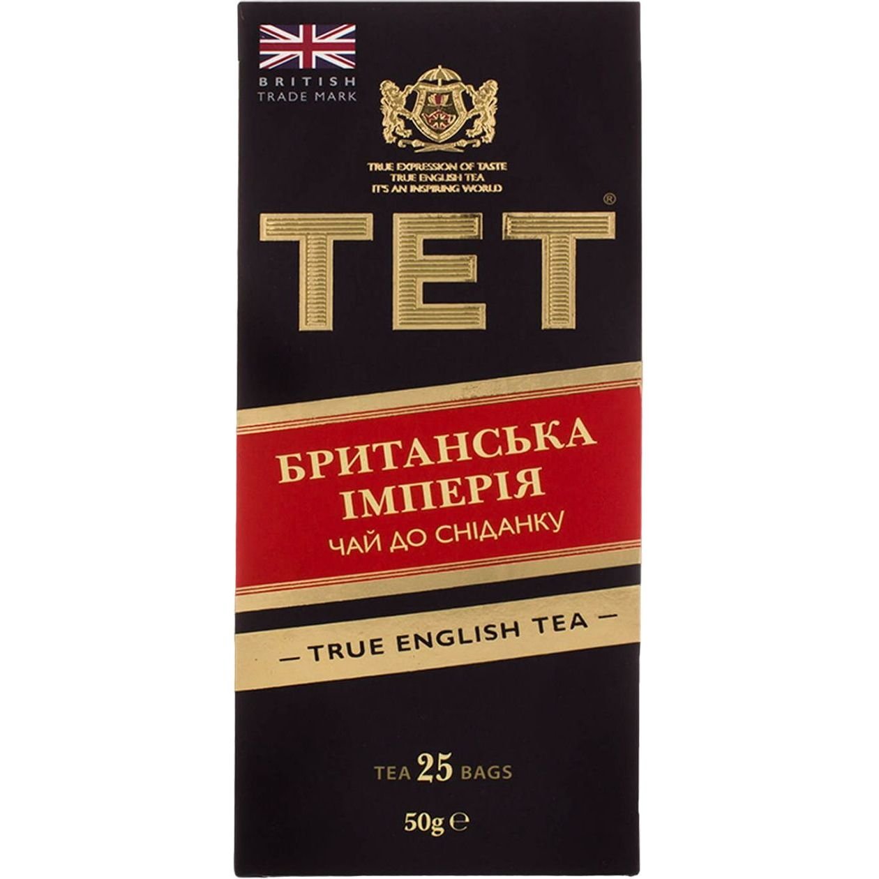 Чай чорний ТЕТ Британська імперія байховий, 50 г (25 шт. по 2 г) (588551) - фото 1