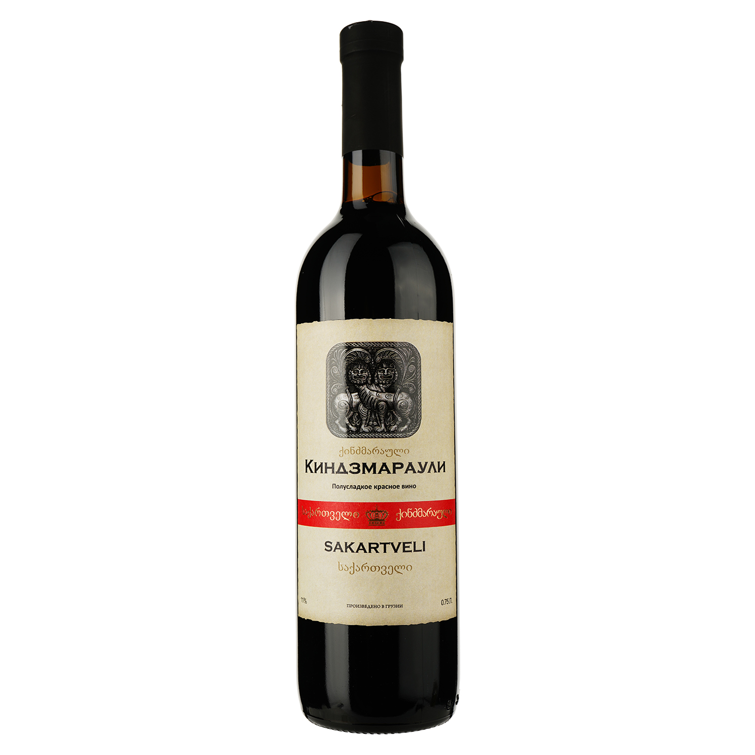 Вино Sakartveli Кіндзмараулі червоне напівсолодке 0.75 л - фото 1