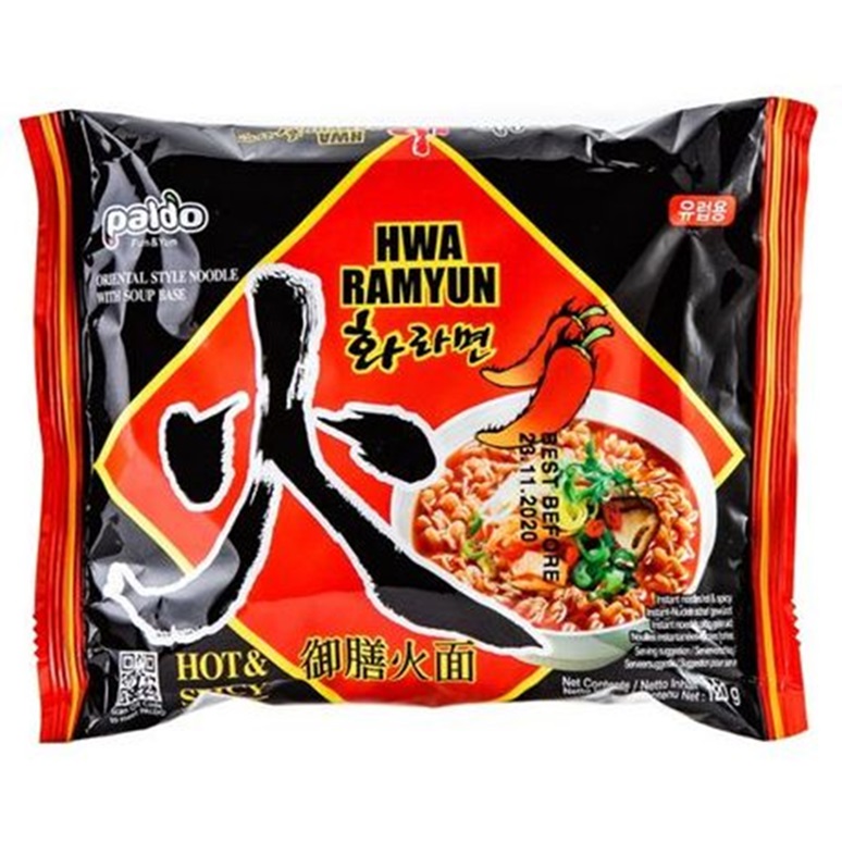 Лапша быстрого приготовления с острым перцем Hwa Ramyun Paldo 120 г - фото 1