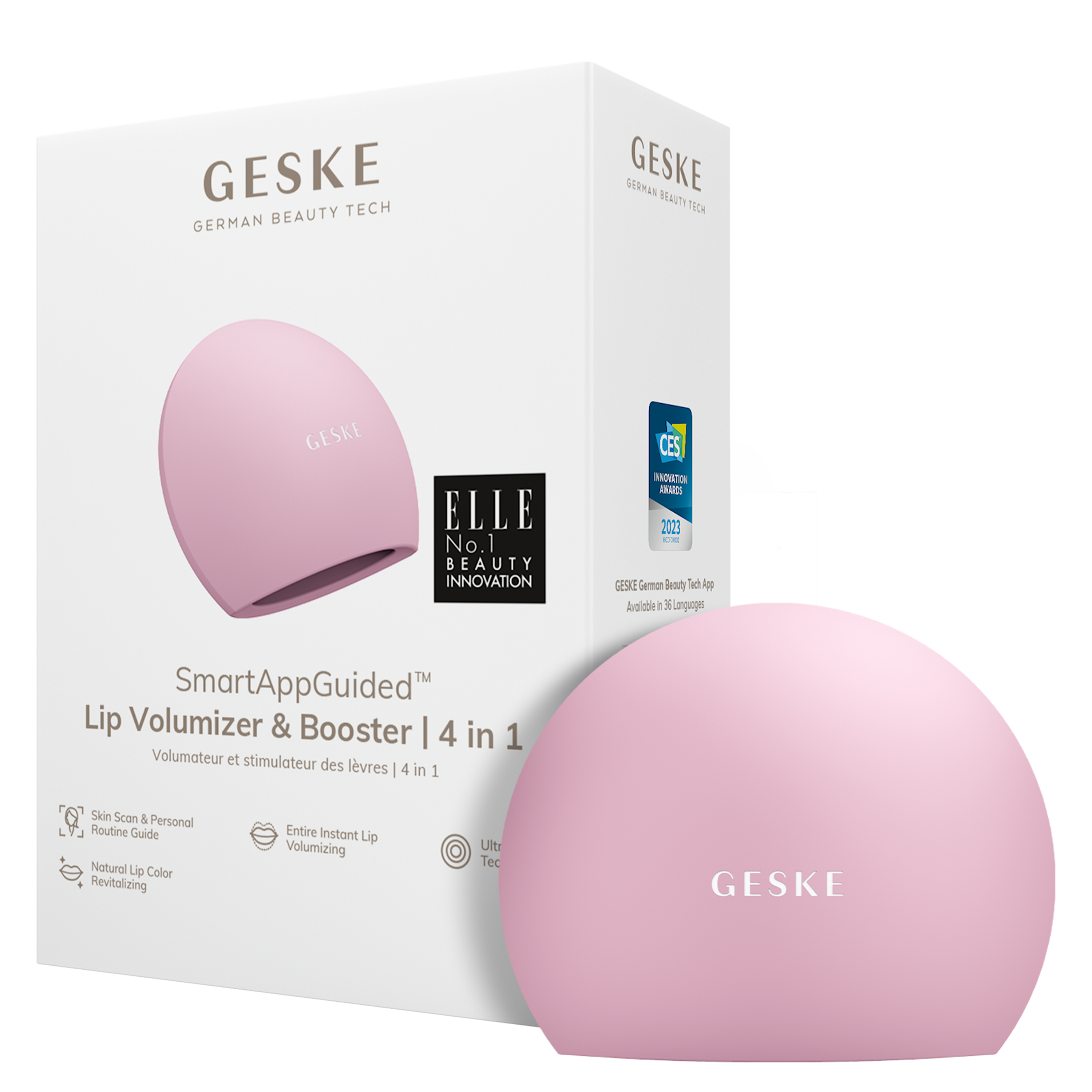 Пристрій для збільшення обʼєму губ GESKE Lip Volumizer & Booster 4 в 1 рожевий S - фото 5