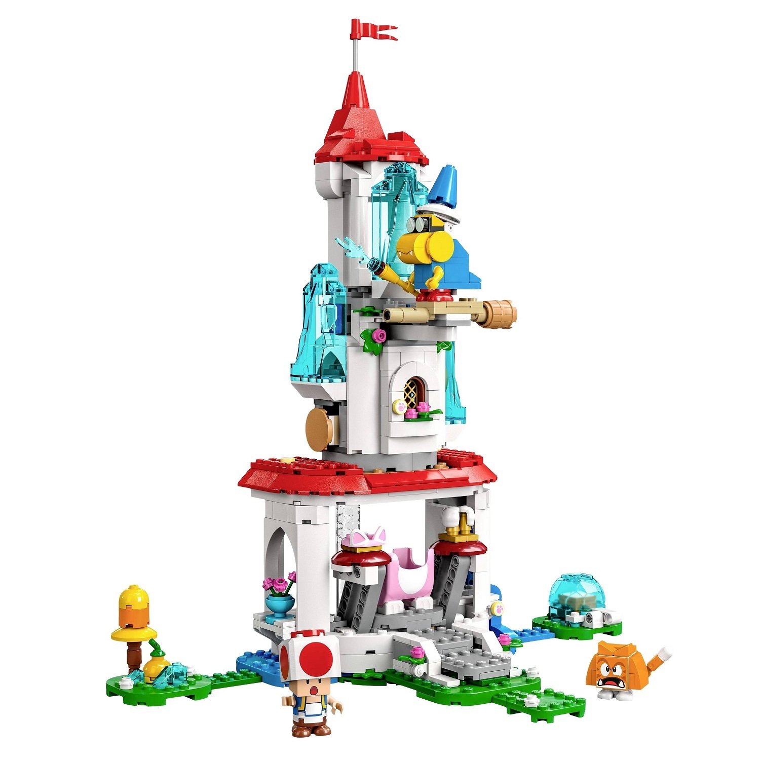 Конструктор LEGO Super Mario Дополнительный набор Костюм Пич-кошки и Ледяная башня, 494 деталей (71407) - фото 4