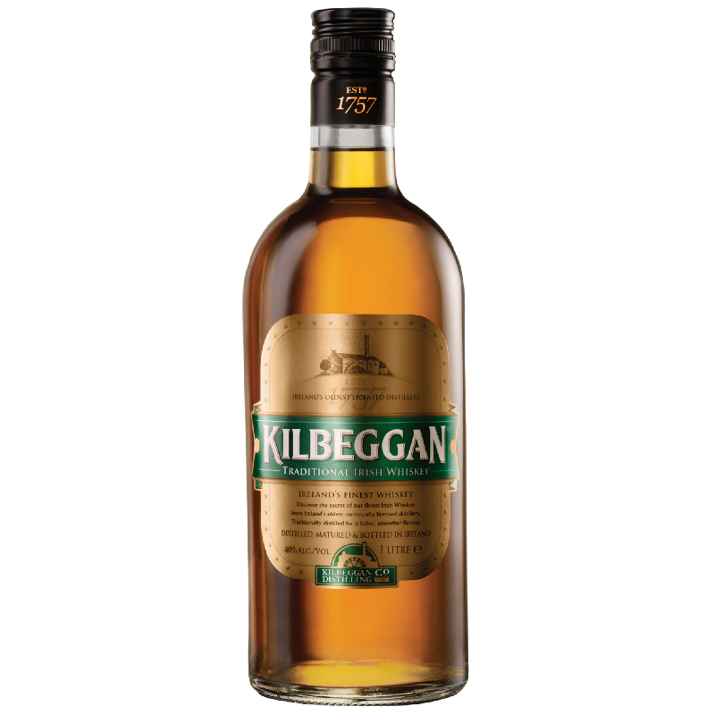 Віскі Kilbeggan Irish Whiskey, 40%, 1 л - фото 1