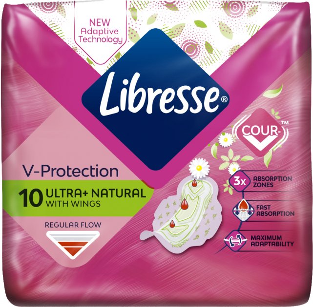 Гігієнічні прокладки Libresse Ultra Normal Aloe Vera & Camomile, 10 шт (9802) - фото 2