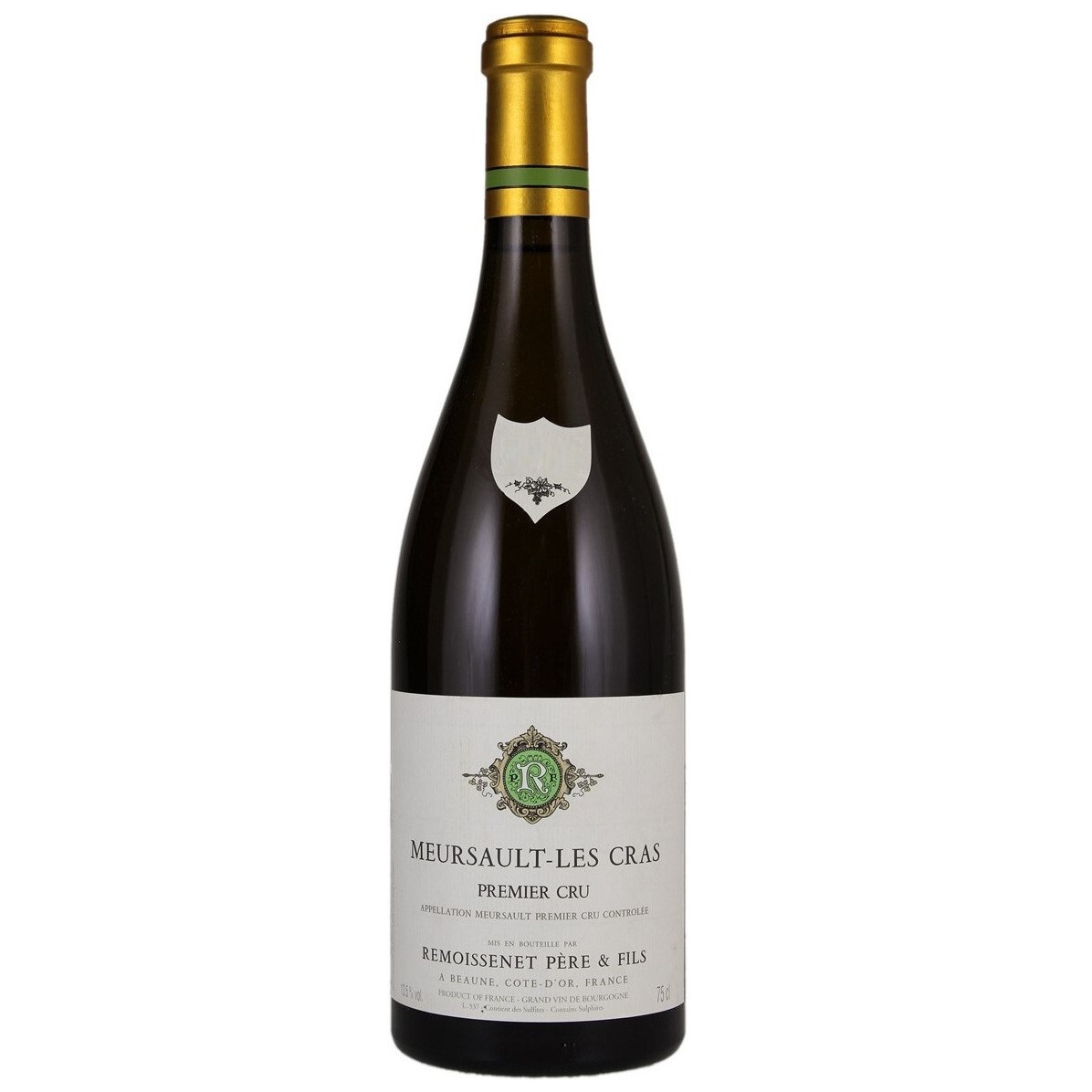 Вино Remoissenet Pere & Fils Meursault 1er Cru Les Cras AOC, белое, сухое, 13,5%, 0,75 л - фото 1