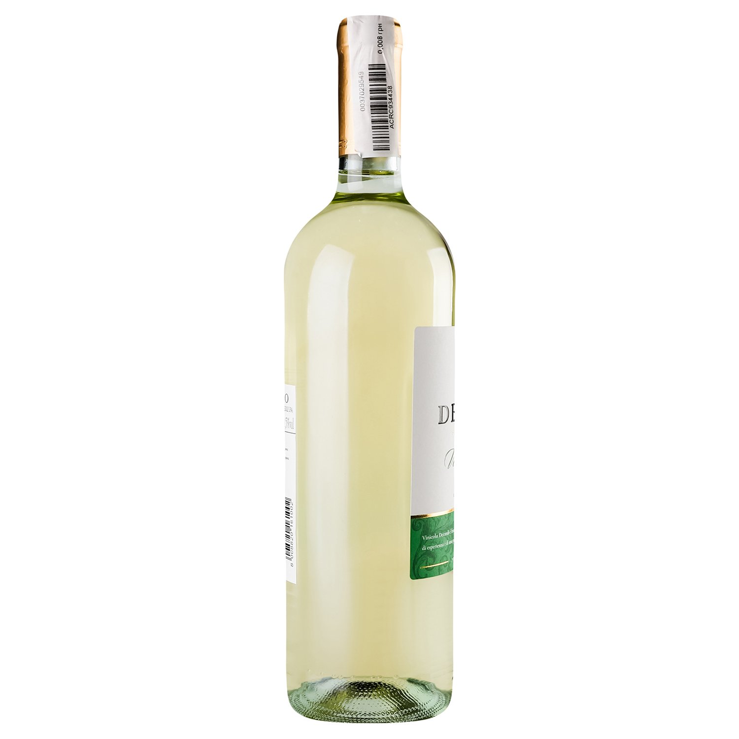 Вино Decordi Vino Bianco Secco, біле, сухе, 10,5%, 0,75 л - фото 3