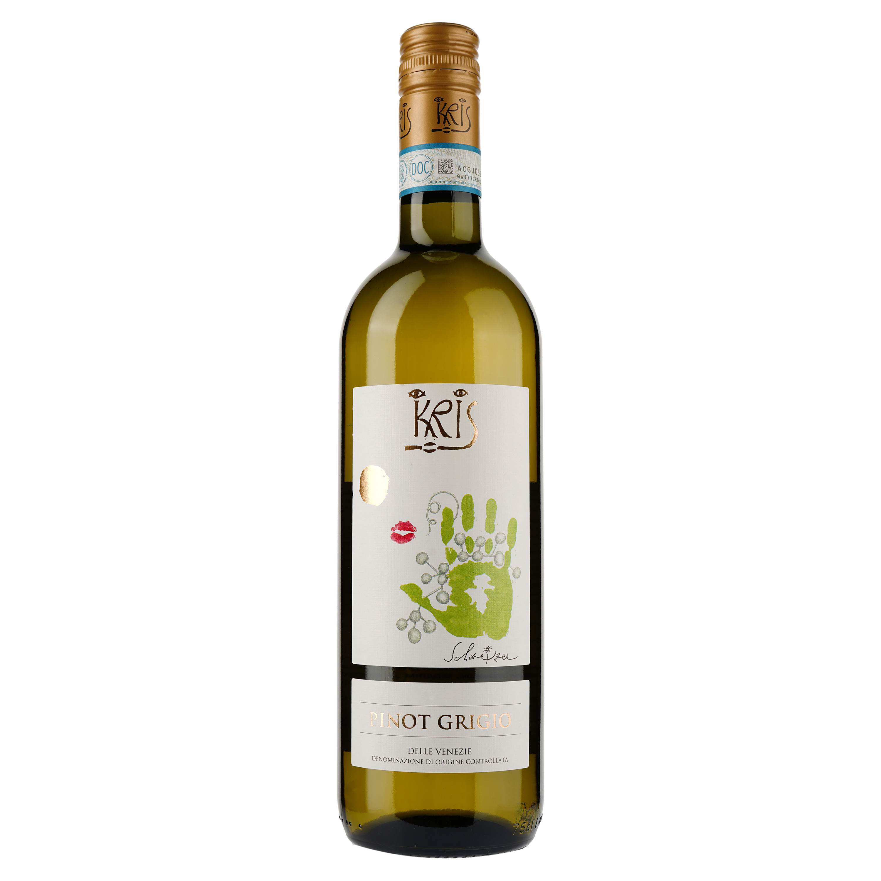 Вино Franz Haas Kris Pinot Grigio, біле, сухе, 0,75 л (891696) - фото 1