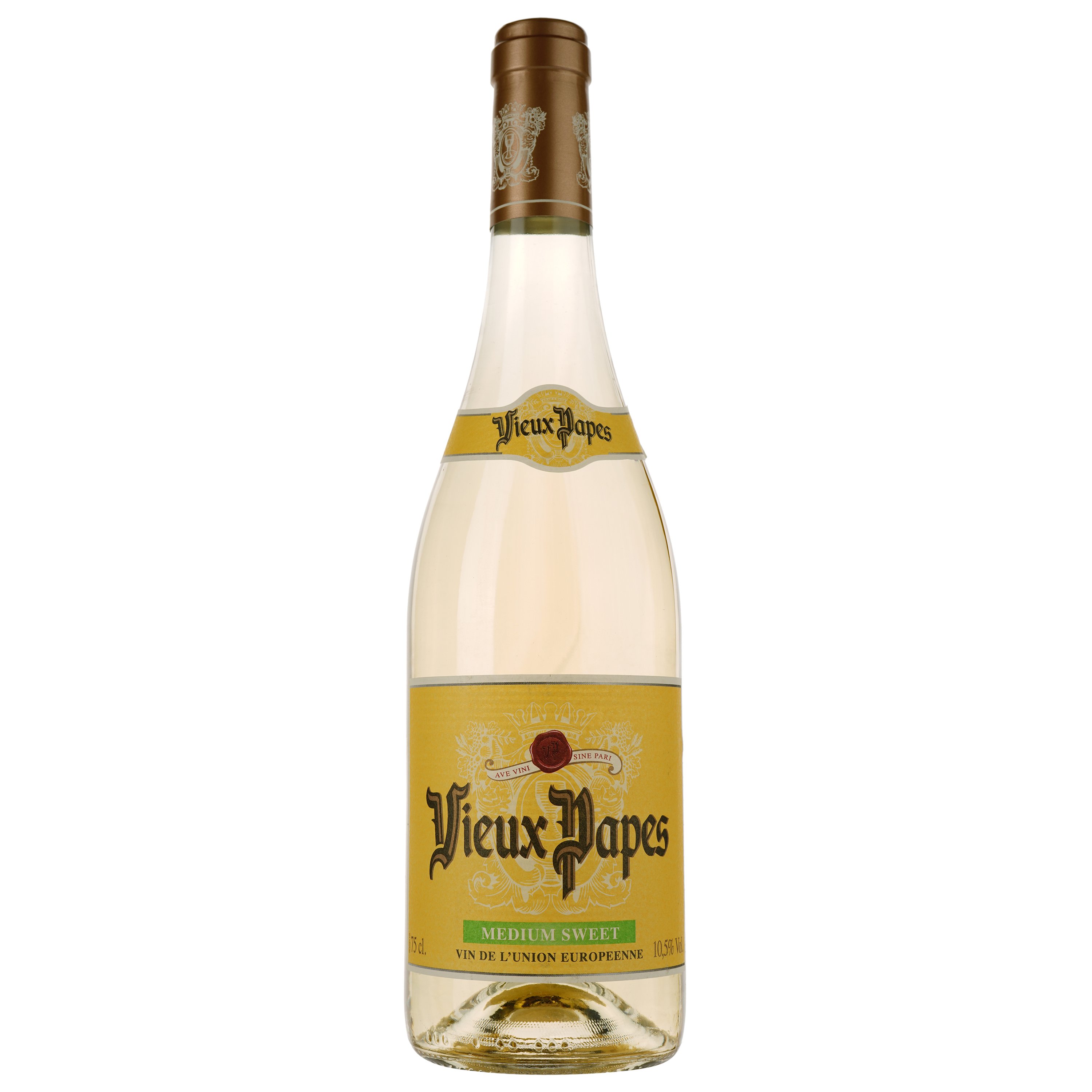 Вино Vieux Papes белое полусладкое 11% 0,75 л - фото 1