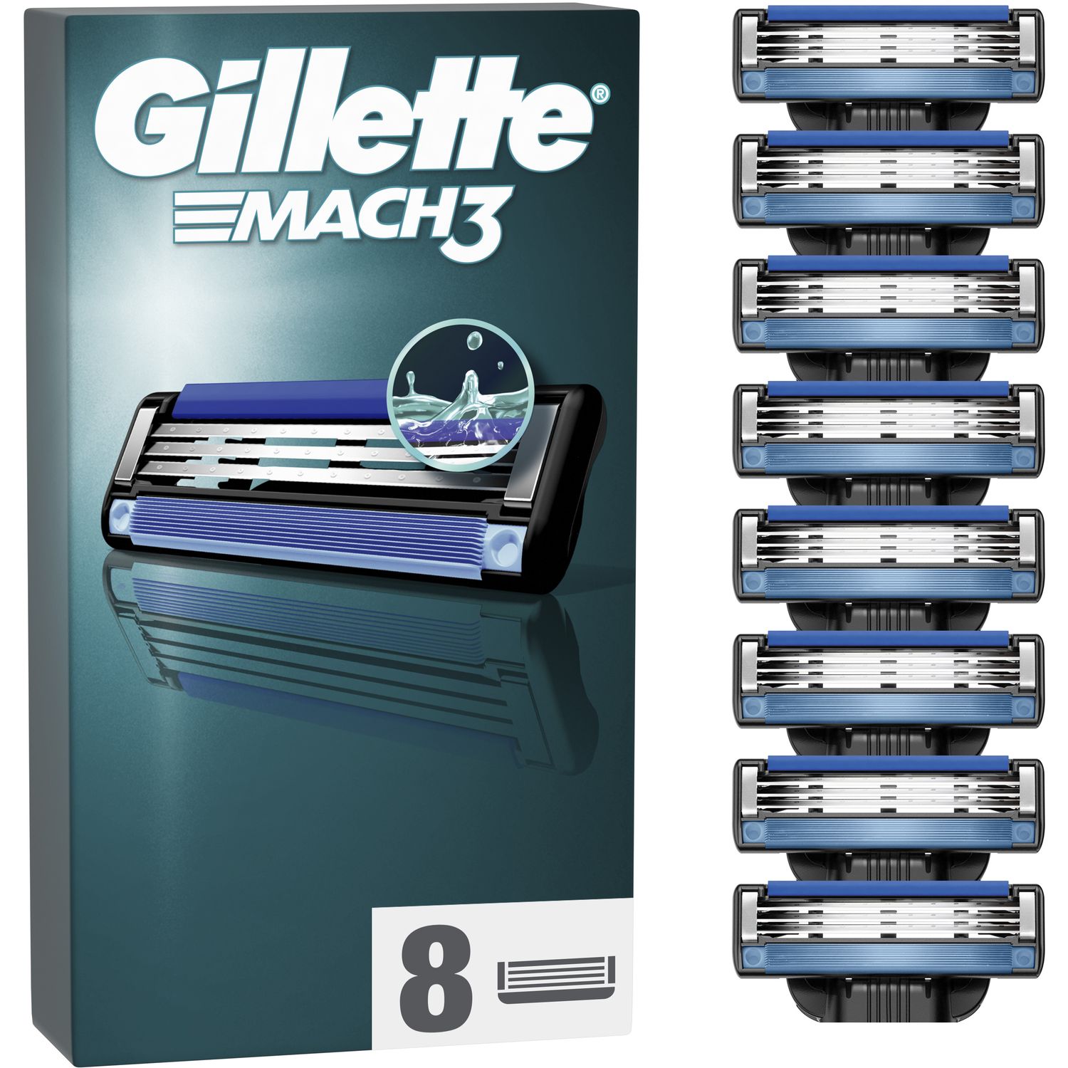 Змінні картриджі для гоління Gillette Mach3, 8 шт. - фото 1