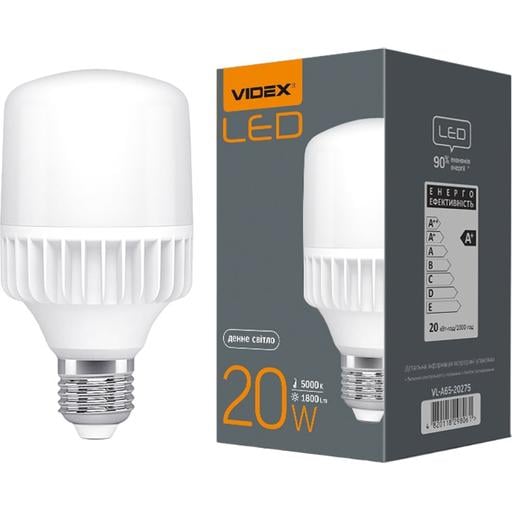Светодиодная лампа Videx LED A65 20W E27 5000K (VL-A65-20275) - фото 1