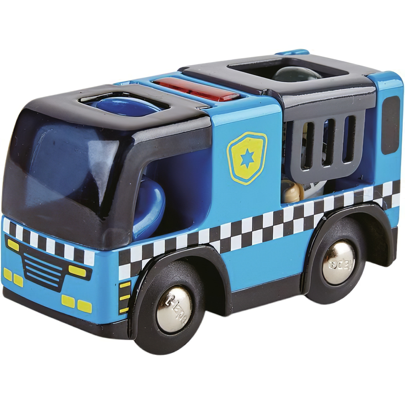 Іграшковий поліцейський автомобіль Hape з фігурками (E3738) - фото 3