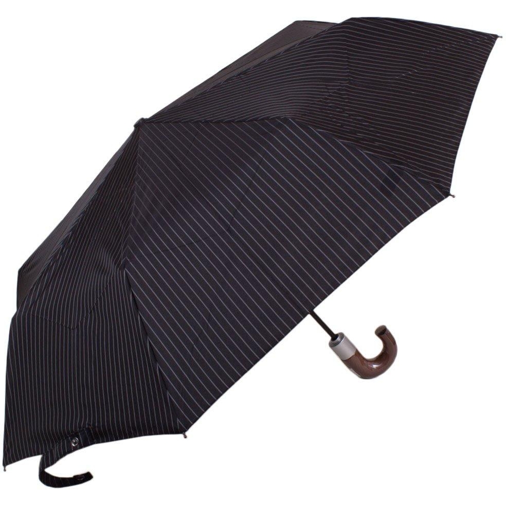 Чоловіча складана парасолька повний автомат Fulton чорна - фото 1