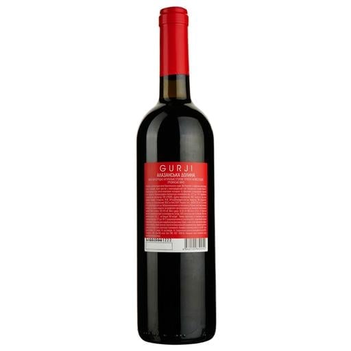 Вино Gurji Алазанская Долина красное полусладкое 10.5% 0.75 л - фото 2