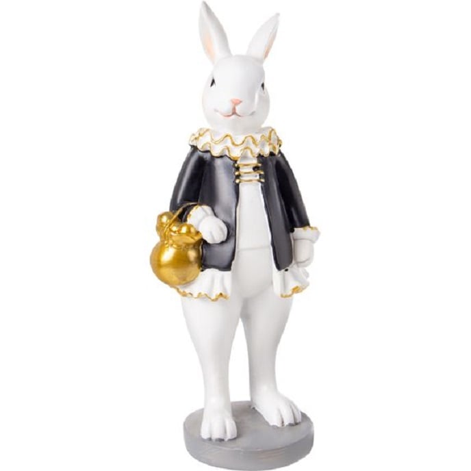 Фігурка декоративна Lefard Кролик із кошиком, 7x7x20,5 см (192-238) - фото 1