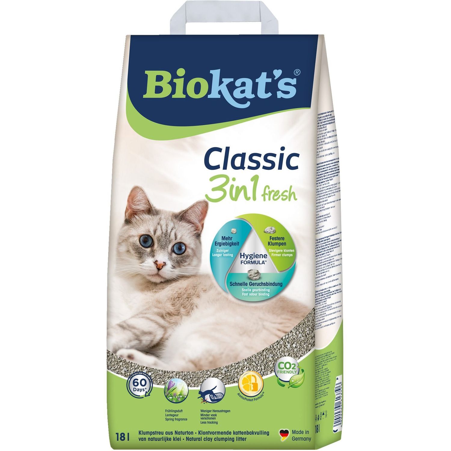 Бентонітовий наповнювач Biokat's Classic Fresh 3 в 1, 18 л (G-613796) - фото 2