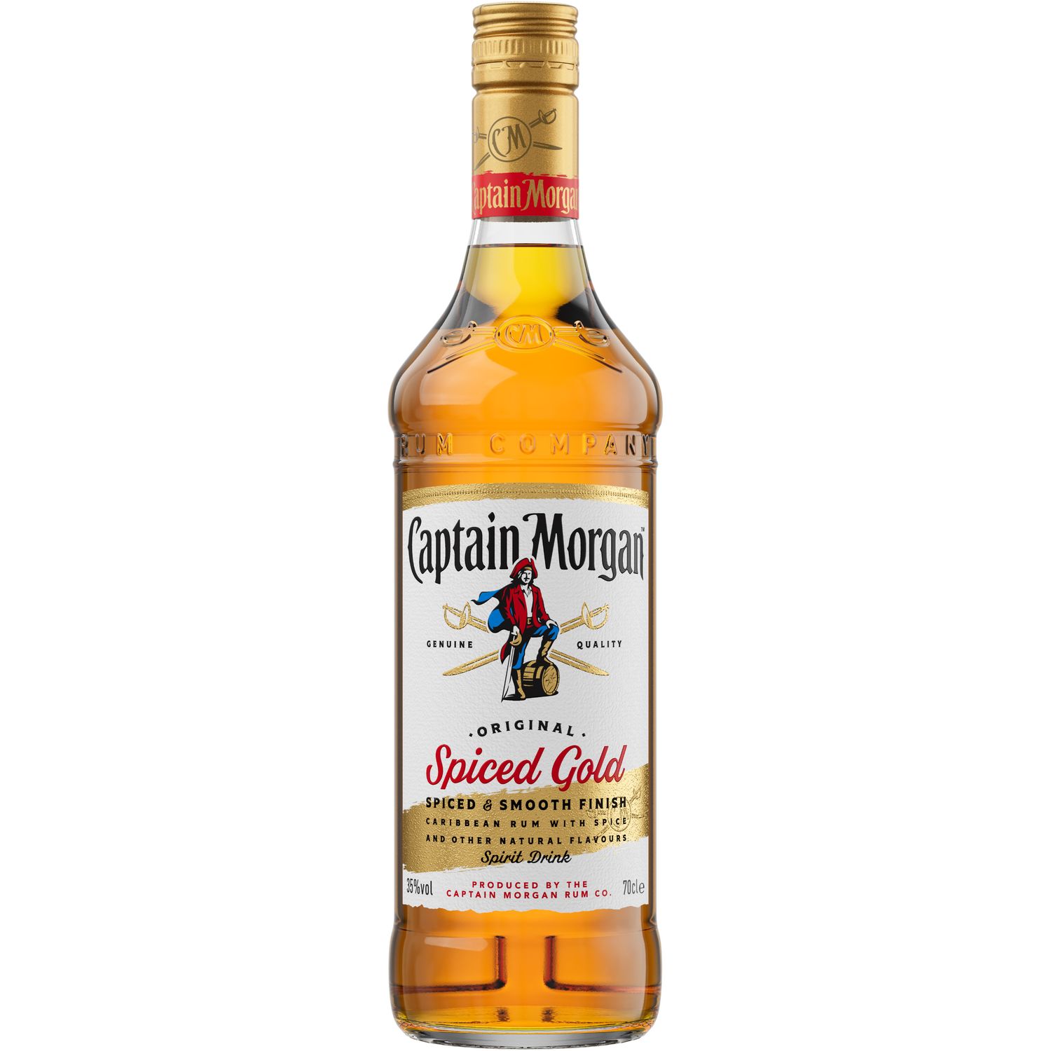 Ромовый напиток Captain Morgan Spiced Gold 0.7 л 35% (566238) - фото 1