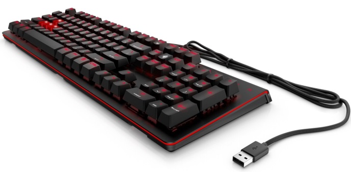 Игровая клавиатура HP Omen Encoder USB Cherry MX Brown с подсветкой  - фото 2