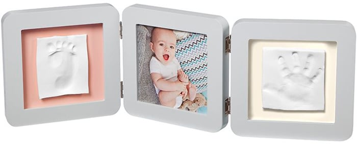 Тройная рамка Baby Art, пастель с многоцветными подложками и отпечатками (3601095300) - фото 1