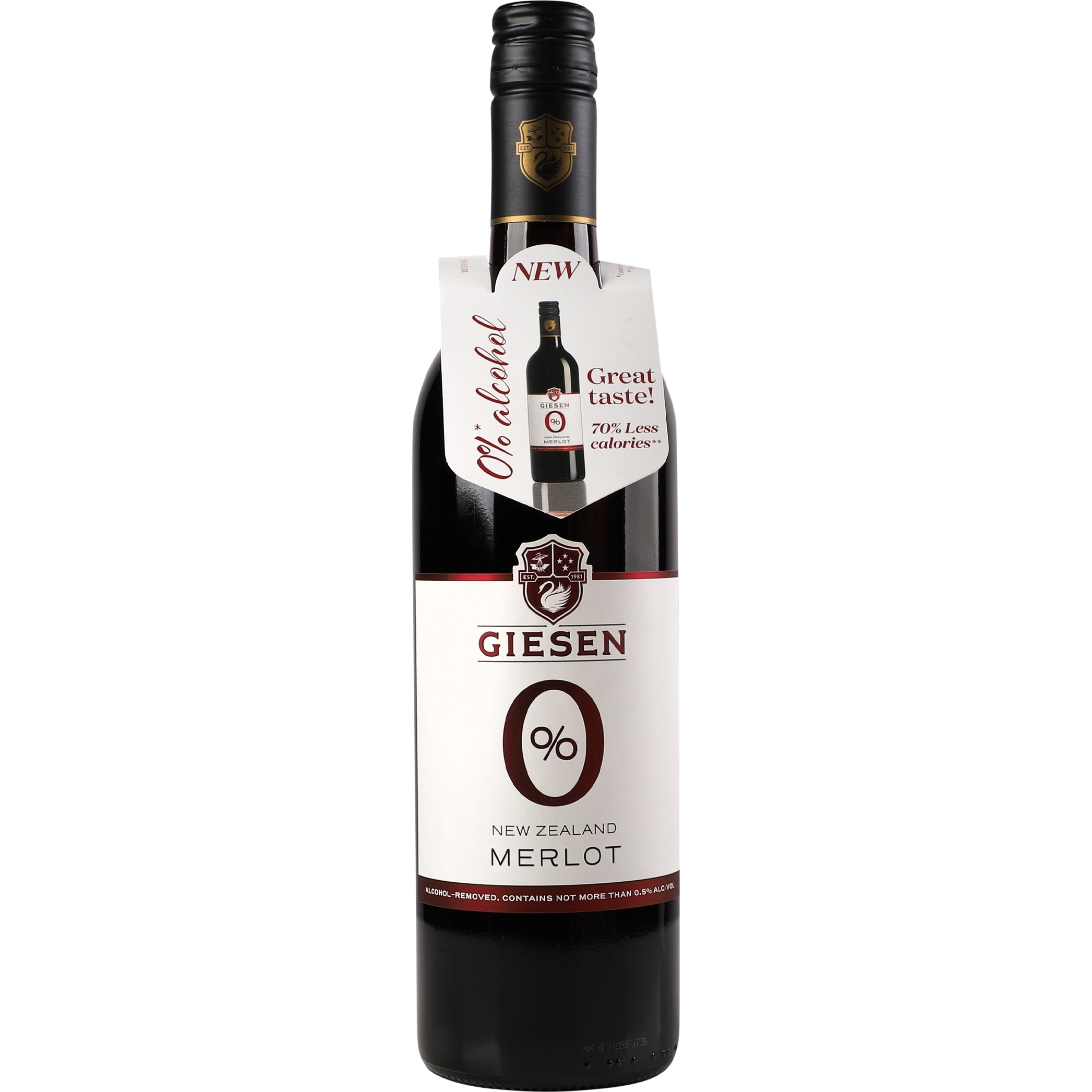 Вино Giesen Merlot красное безалкогольное 0.75 л - фото 1