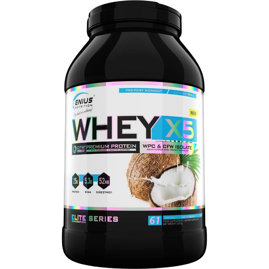 Протеїн Genius Nutrition Whey-X5 Coconut Chocolate 2 кг - фото 1