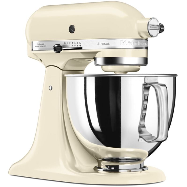 Планетарний міксер KitchenAid Artisan 4.8 л кремовий (5KSM125EAC) - фото 2