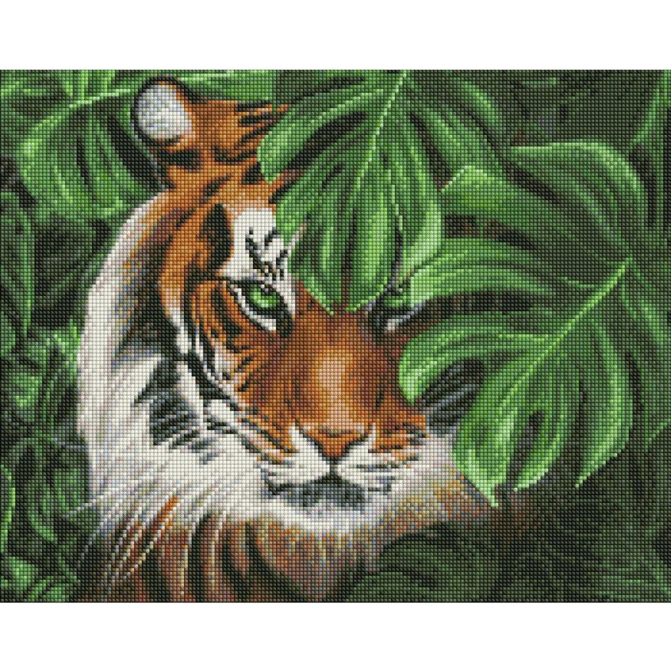 Алмазна мозаїка Ideyka Амурський тигр ©khutorna_art AMO7586 40х50 см - фото 1
