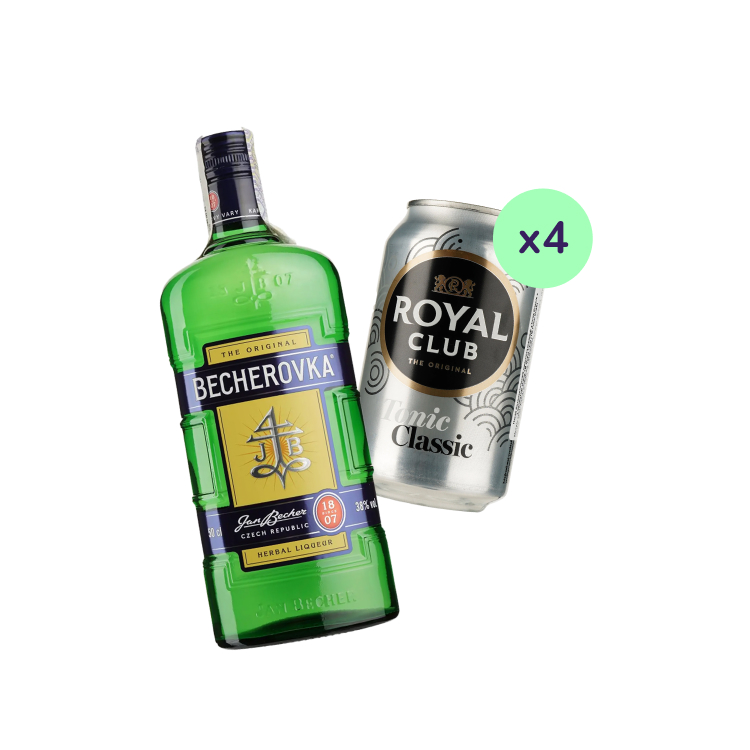 Коктейль Becherovka Tonic (набір інгредієнтів) х10 на основі Becherovka - фото 2